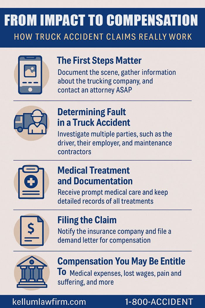 From Impact To Compensation - Truck Accident Infographic