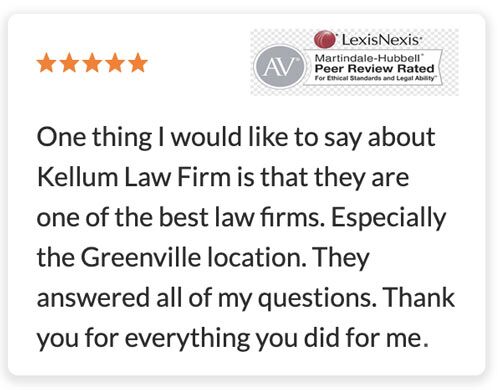 Greenville Law Office Client Review from Martindale