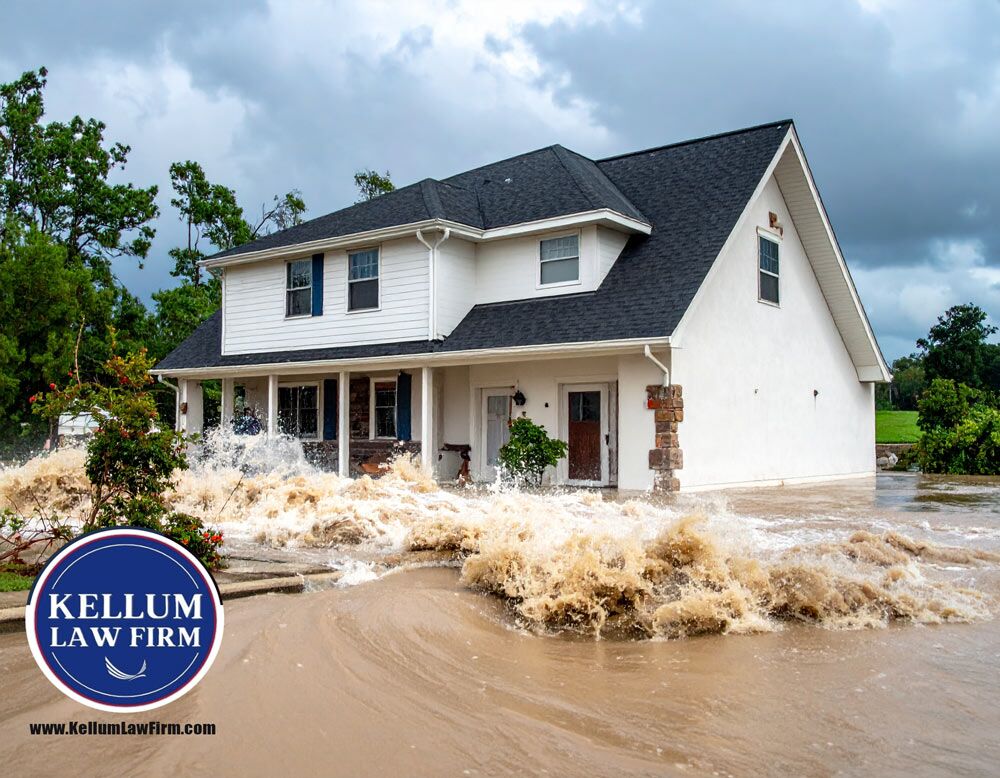 Storm and flooding property damage in North Carolina